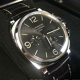 パネライ ルミノール ドゥエ ３デイズ GMT パワーリザーブ オートマチック アッチャイオ PAM00944 スーパーコピー時計